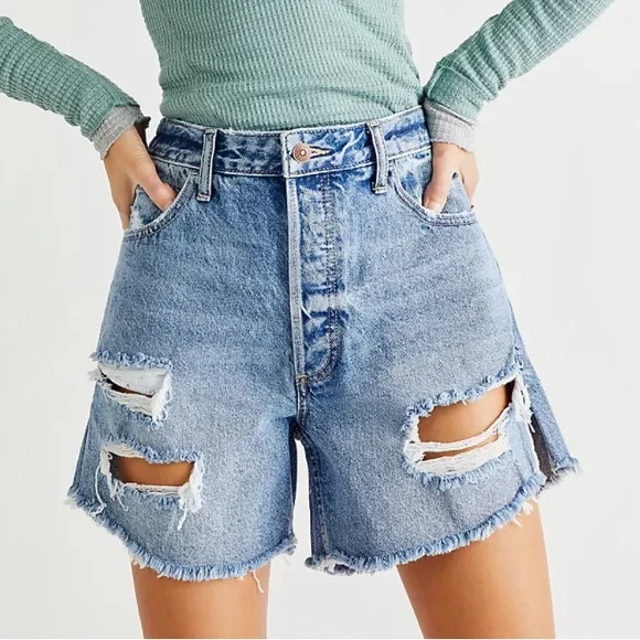 Free People Shorts Free People Baggy Tomboy Shorts Poshmark